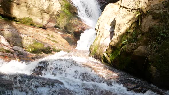 Mountain River Waterfall