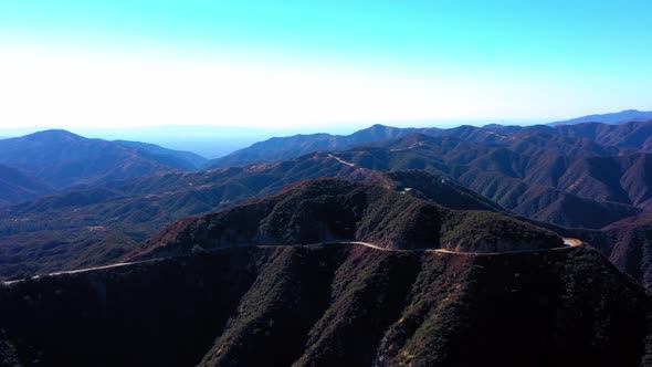 Scenic aerial view of Mt. Baldy in Southern California. alt