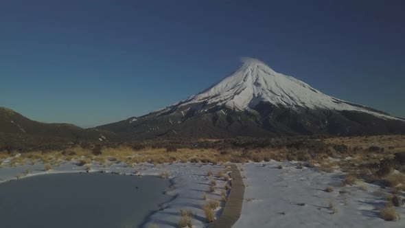 Mount Taranaki volcano