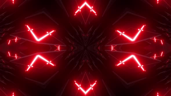4k Abstract Red Tunnel 4