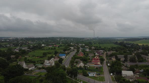 Aerial View of Rural Roads