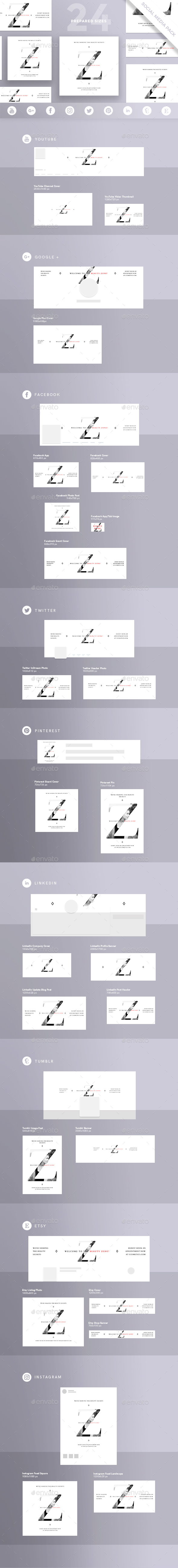 Beauty Zone Social Media Pack - Miscellaneous Social Media