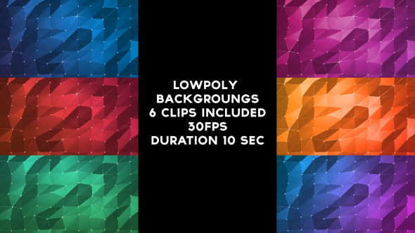 Lowpoly Backgrounds Pack