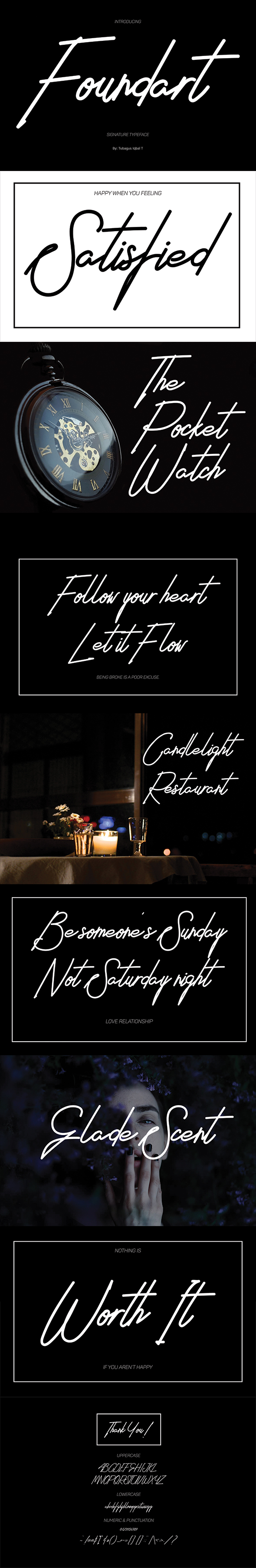 Foundart Signature - Script Fonts