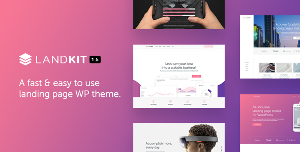 Landkit - WordPress Landing Page Theme - Marketing Corporate