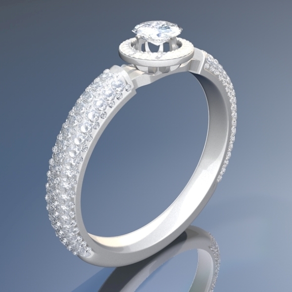 Diamond Ring 3D - 3Docean 2071113