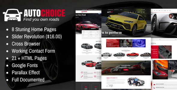 Autochoice - Responsive Premium Car & Dealer HTML Template - Business Corporate