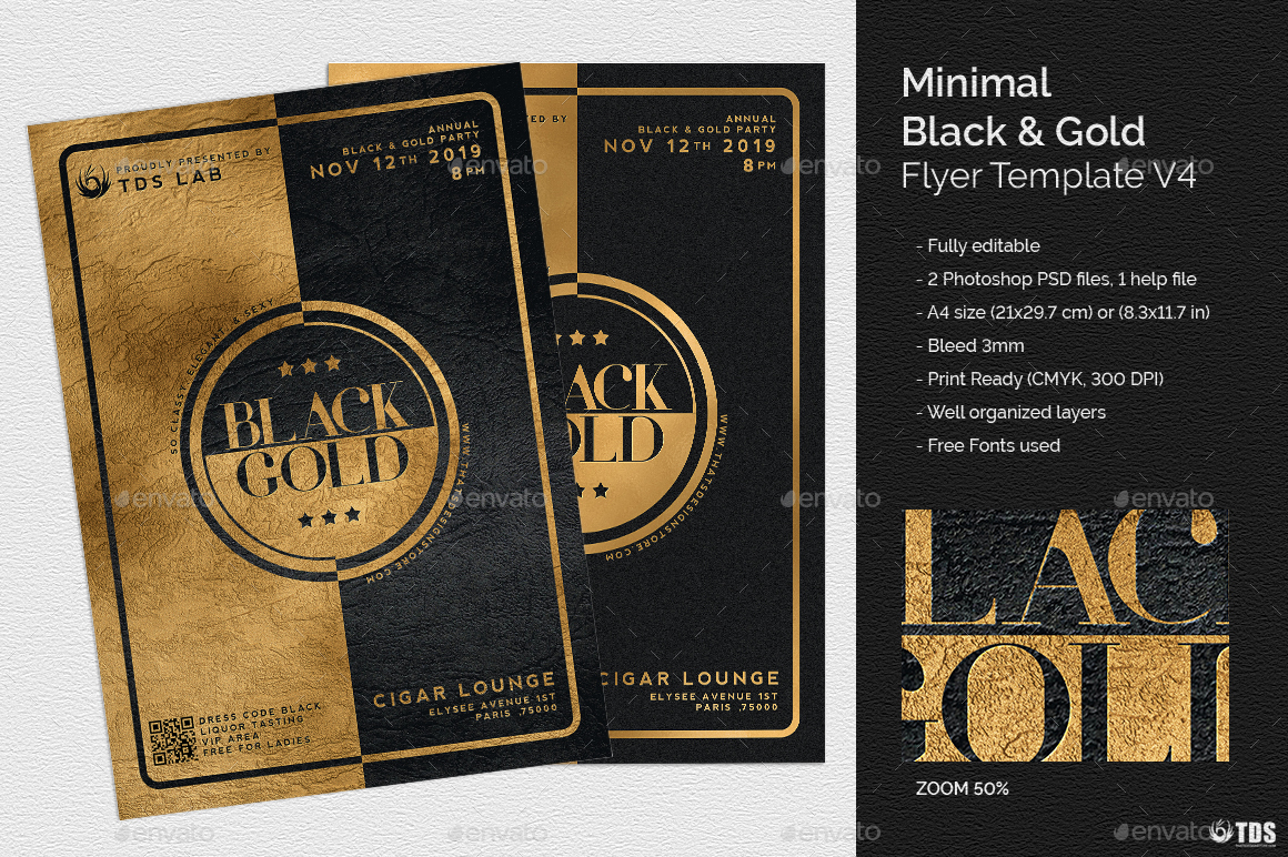 black brochure template