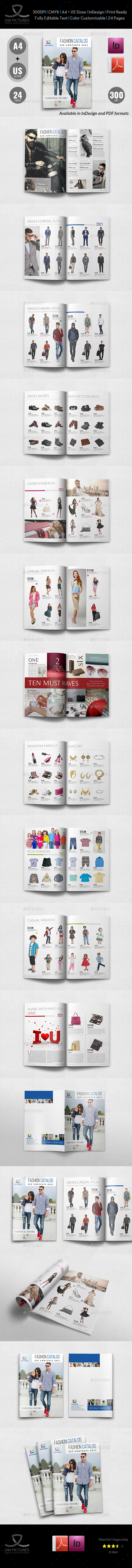 Fashion Catalog Brochure Template - 24 Pages - Catalogs Brochures