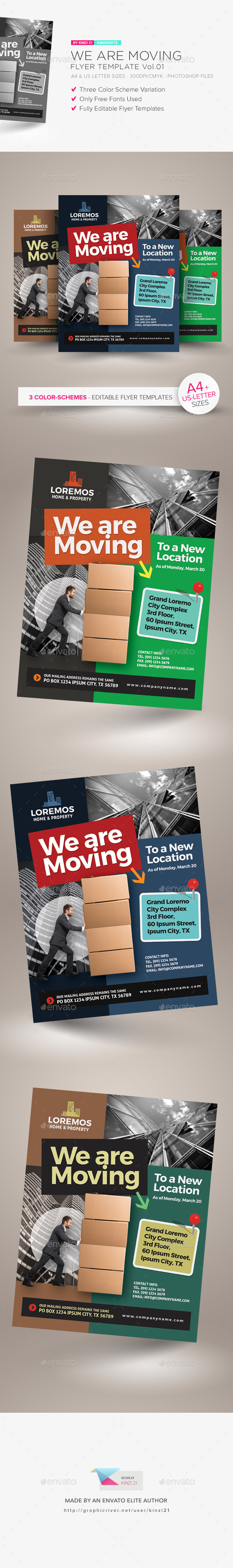 We Are Moving Flyer Vol.01 - Corporate Flyers