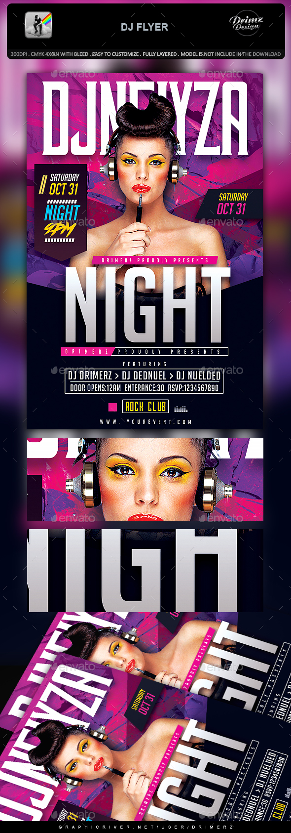 DJ Flyer - Clubs & Parties Events