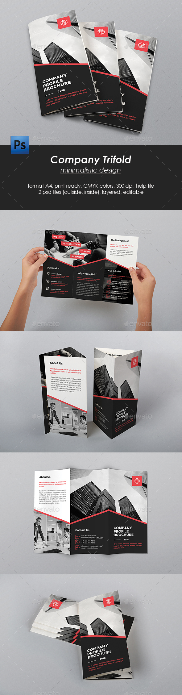Trifold Company Brochure - Corporate Brochures