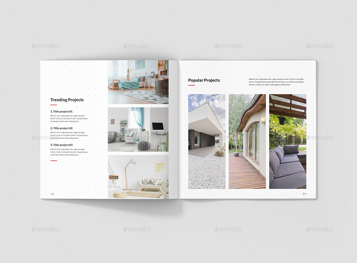 Architeo – Architecture and Interior Brochure Square, Print Templates