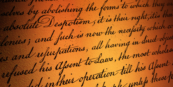 US Declaration of Independence - III