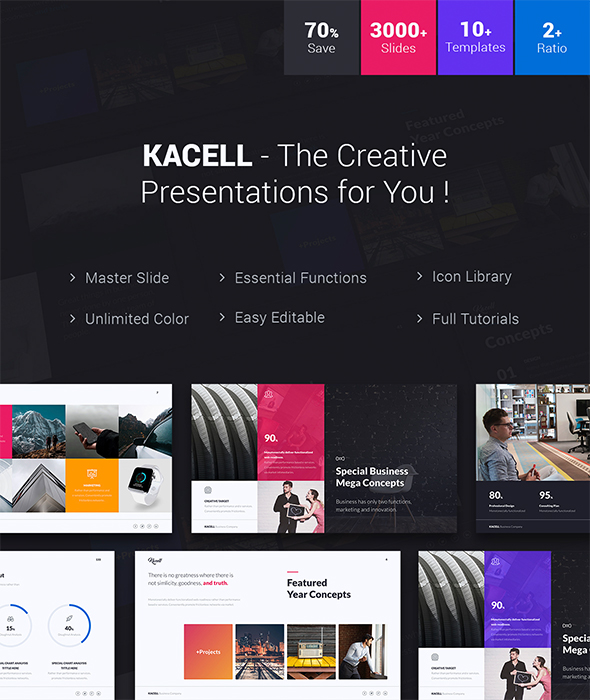 Kacell - Multipurpose & Business Template (Powerpoint) - Business PowerPoint Templates
