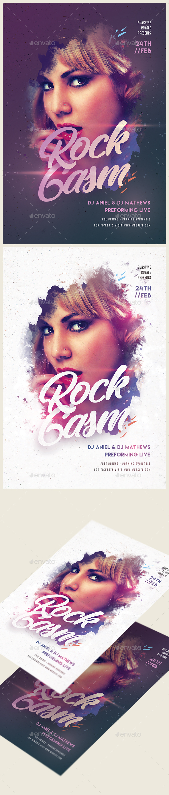 Rock Party Flyer - Clubs & Parties Events