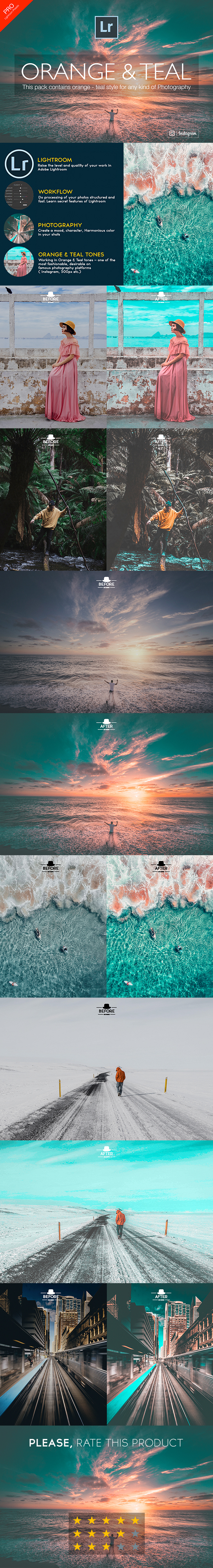 Teal & Orange - Lightroom Presets - Lightroom Presets Add-ons