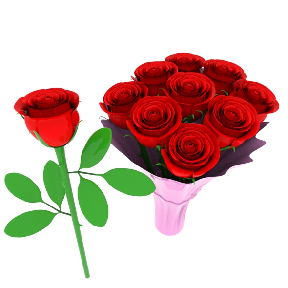 roses flowers - 3Docean 21288037