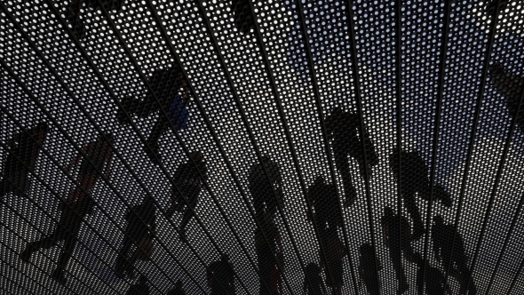 Business People Silhouettes Background alt