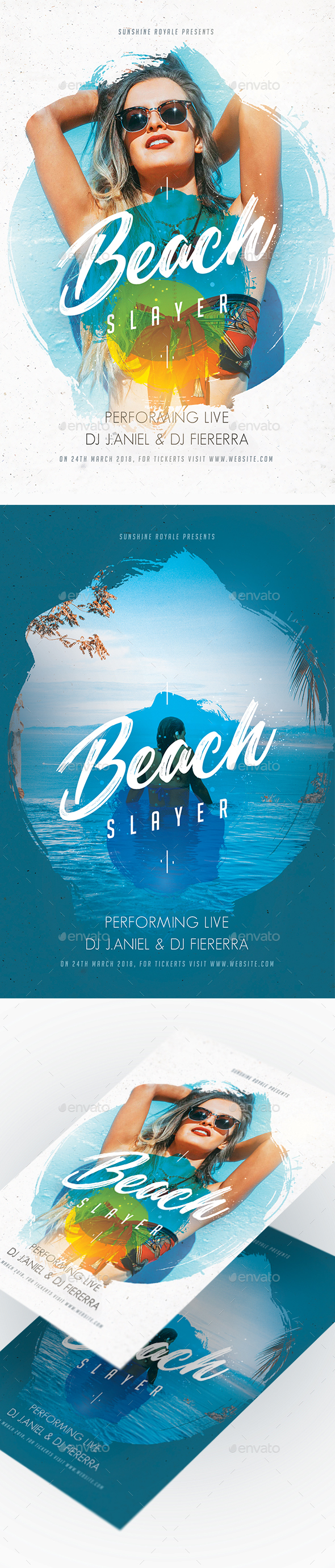 Summer Beach Party Flyer - Clubs & Parties Events