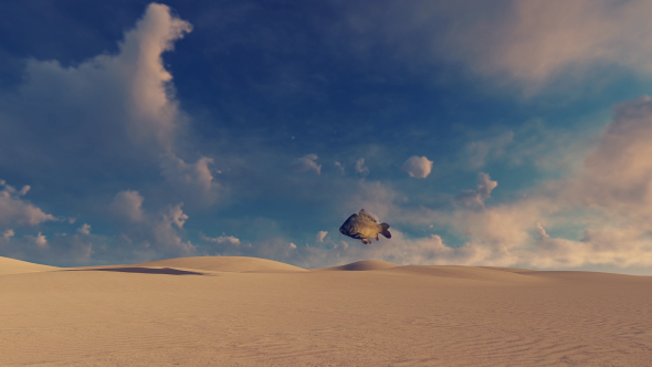 Desert and Fish - Surreal Scene alt