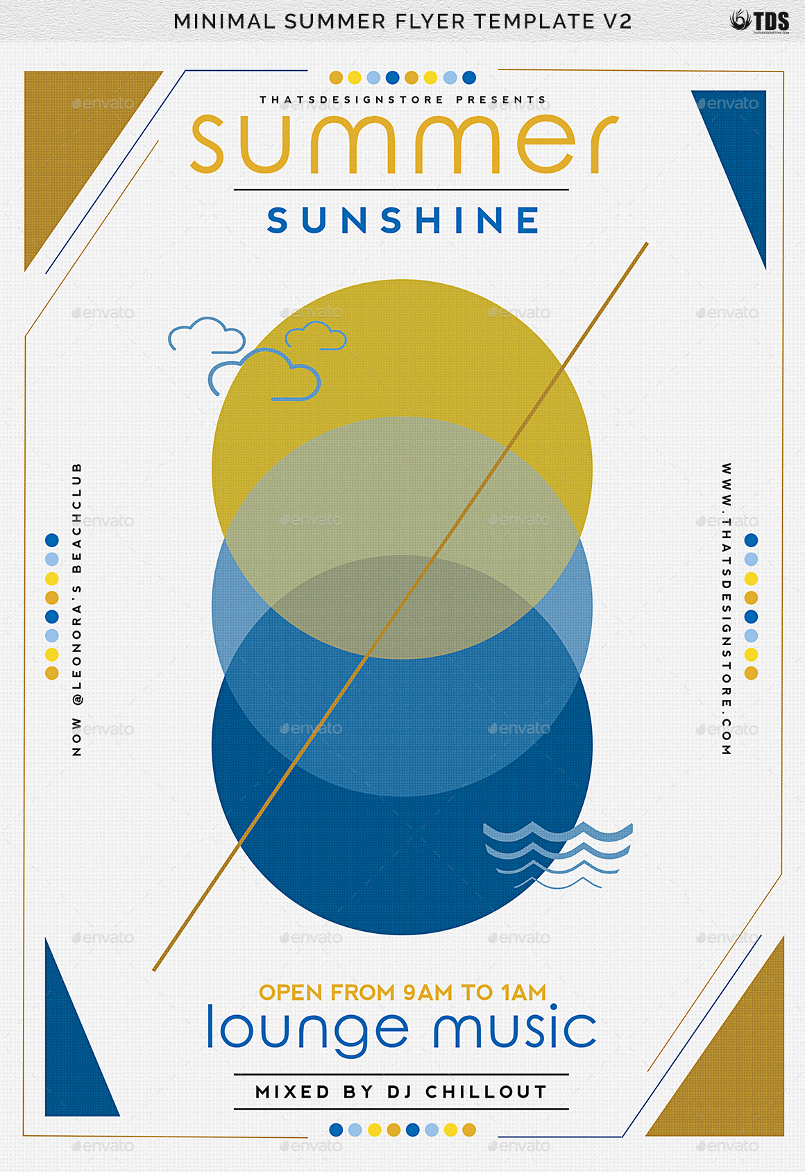 minimal summer flyer template v2 by lou606 graphicriver