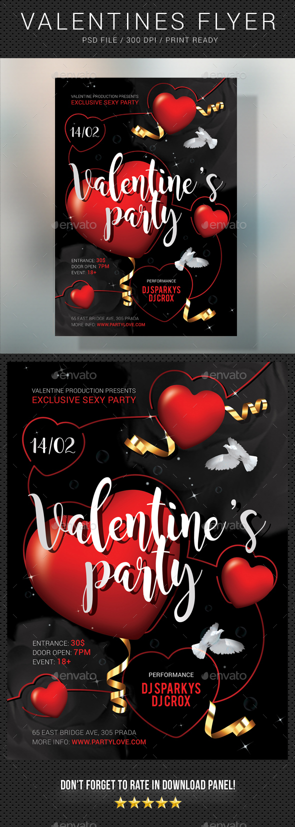 Valentines Flyer 2 - Clubs & Parties Events