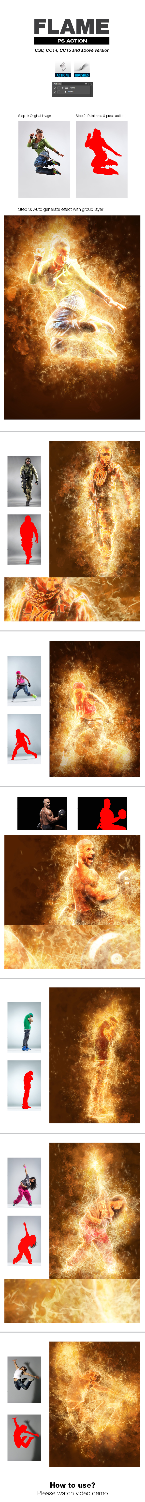 Flame - Photo Effects Actions