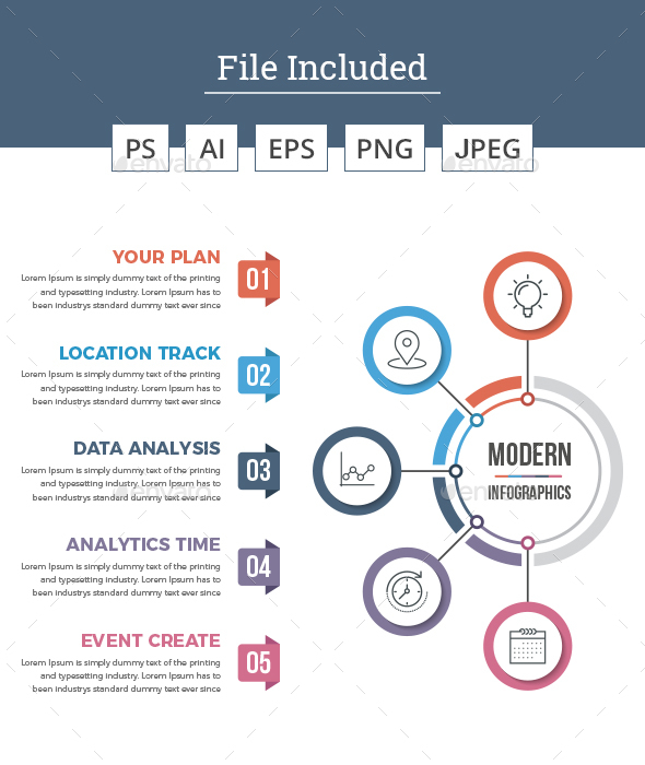 Modern Circle Infographics - Infographics