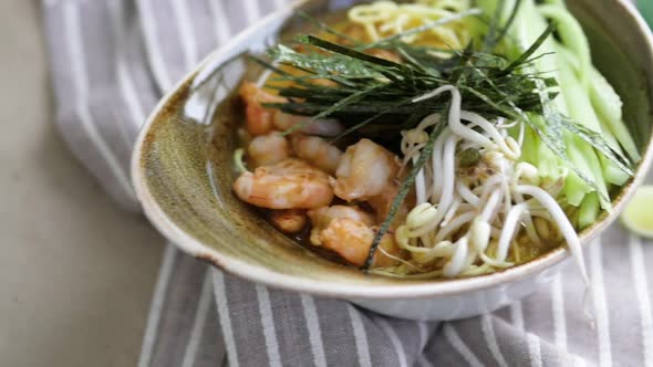 Fried Rice with Shrimp Close Up alt