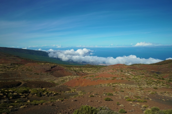 of Clouds Over Mountains at Teide Vulcano Area