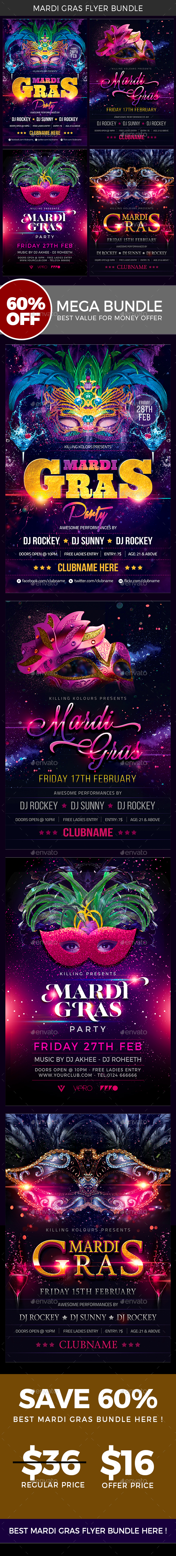 Mardi Gras - Clubs & Parties Events