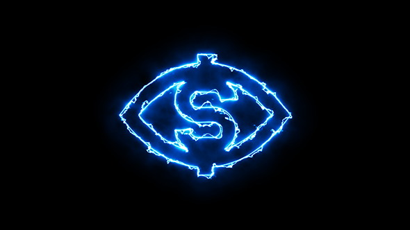 Dollar Blue Electric Fire Icon 02 alt