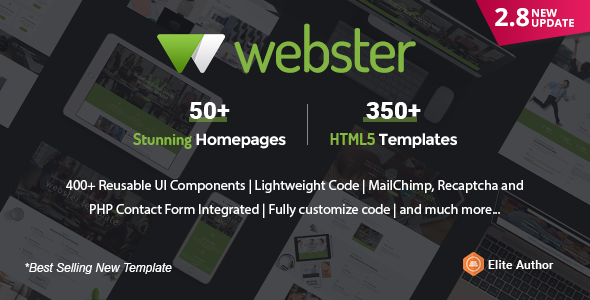 Webster - Responsive Multi-purpose HTML5 Template - Business Corporate