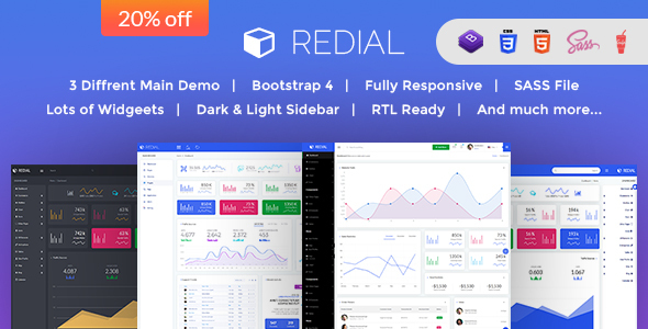 ThemeForest Redial Bootstrap 4 Admin Dashboard Template 21190062 ThemeForest Redial Bootstrap 4 Admin Dashboard Template 21190062