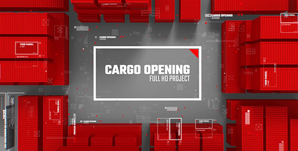 Cargo Opening/ Transportation of Parcels/ Post and Сontainer/ Corporate Logo