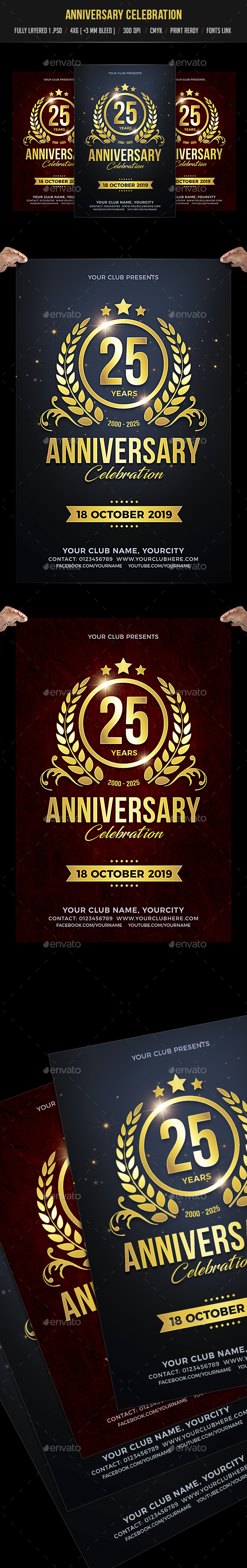 Anniversary Celebration Flyer - Events Flyers