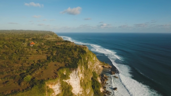 Rocky Coastline on the Island of Bali alt