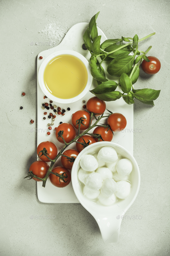 Caprese salad ingredients - Stock Photo - Images