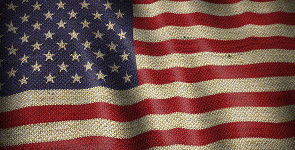 Burlap Flag of United States