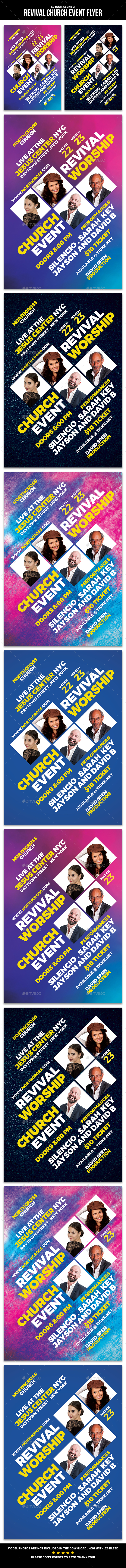 Revival Church Event Flyer - Church Flyers