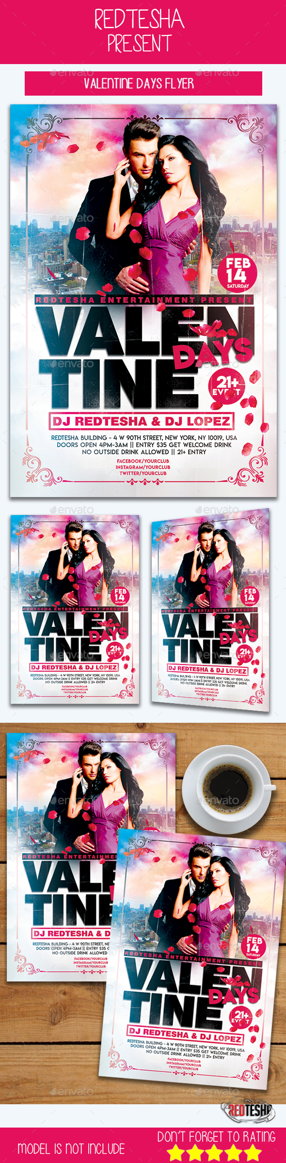 Valentine Days Flyer - Events Flyers