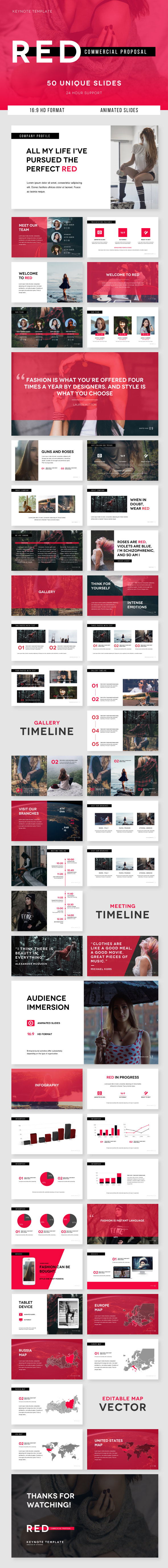 RED Commercial Proposal - Keynote Template - Business Keynote Templates