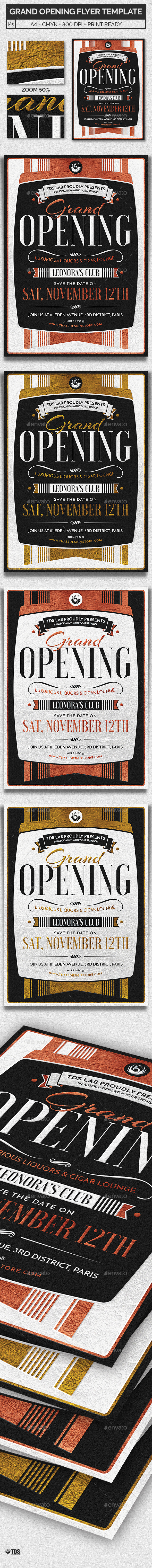 Grand Opening Flyer Template - Clubs & Parties Events