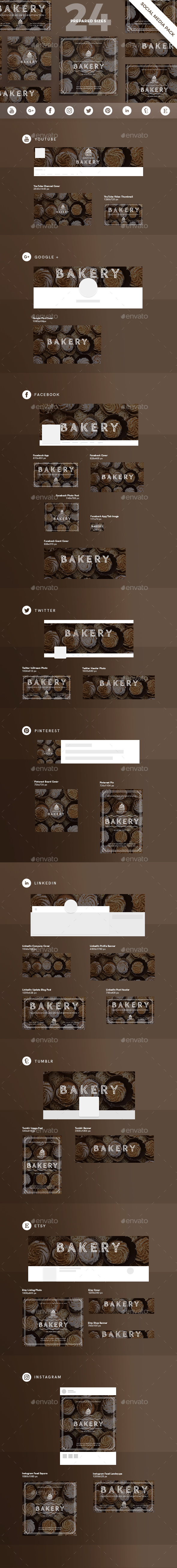 Bakery Social Media Pack - Miscellaneous Social Media