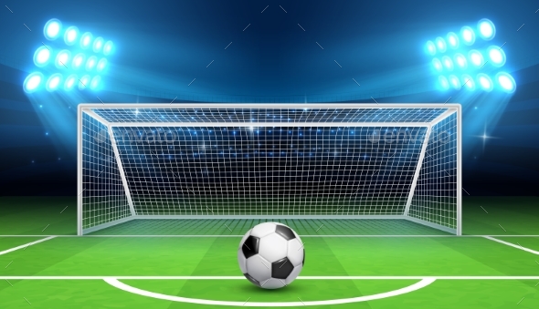 Soccer Football Championship Vector Background - Sports/Activity Conceptual