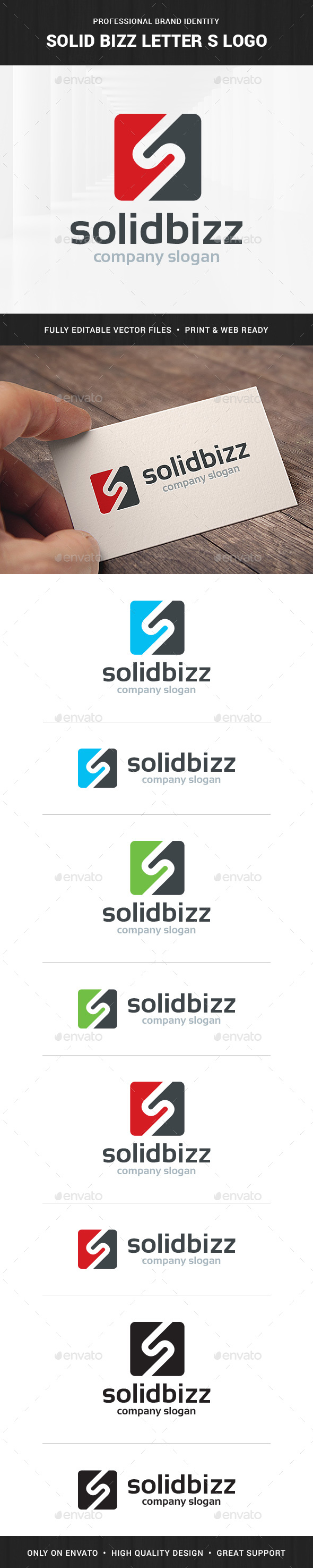 Solid Bizz - Letter S Logo - Letters Logo Templates
