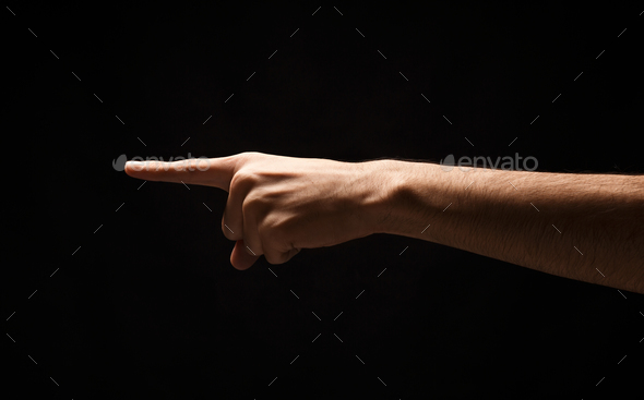 Menacing Man Points His Finger at You Stock Photo - Alamy