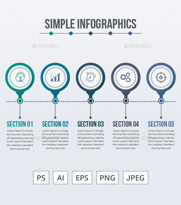 Simple Modern Circle Infographics - Infographics