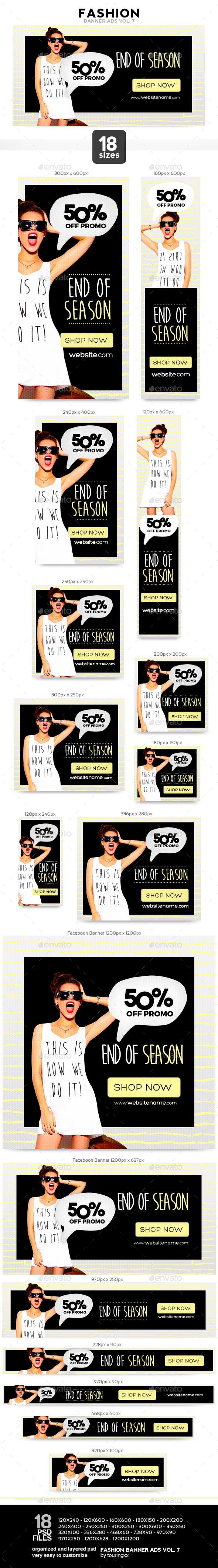 Fashion Banner Ads Vol.7 - Web Elements